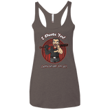 T-Shirts Macchiato / X-Small Negan Chooses You Women's Triblend Racerback Tank