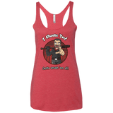 T-Shirts Vintage Red / X-Small Negan Chooses You Women's Triblend Racerback Tank