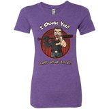 T-Shirts Purple Rush / Small Negan Chooses You Women's Triblend T-Shirt