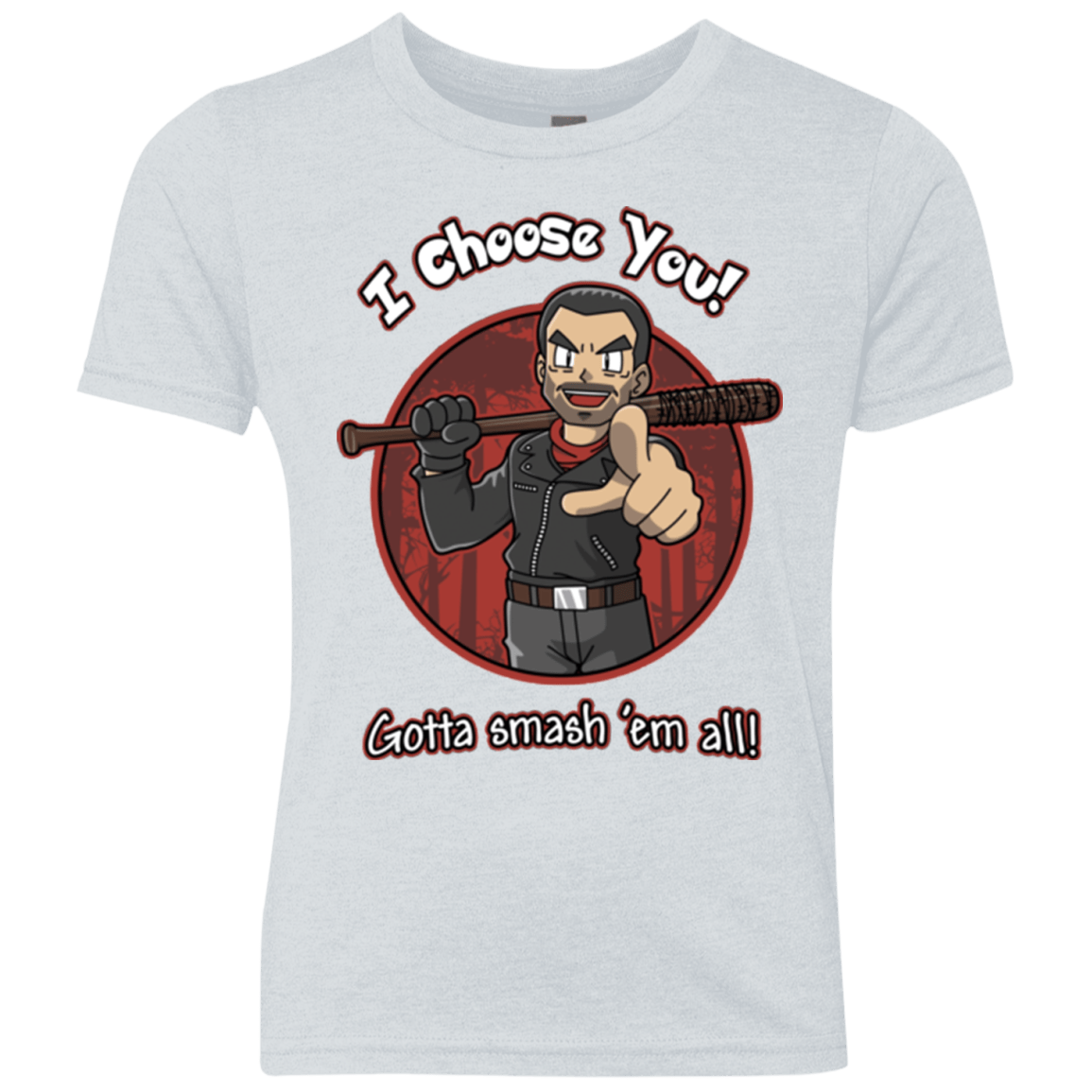 T-Shirts Heather White / YXS Negan Chooses You Youth Triblend T-Shirt