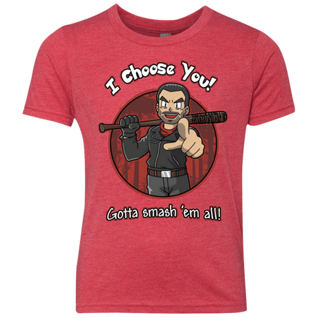 T-Shirts Vintage Red / YXS Negan Chooses You Youth Triblend T-Shirt