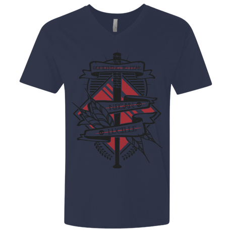 T-Shirts Midnight Navy / X-Small Negan & Lucille Men's Premium V-Neck