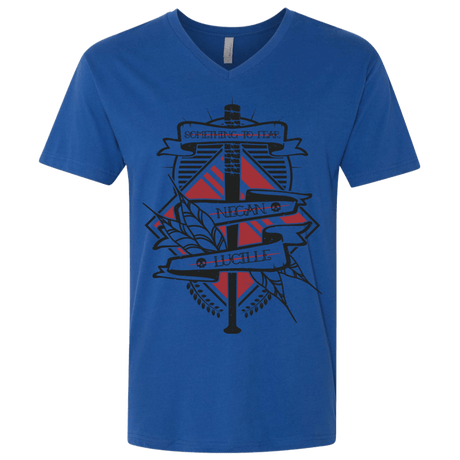 T-Shirts Royal / X-Small Negan & Lucille Men's Premium V-Neck