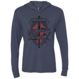 T-Shirts Vintage Navy / X-Small Negan & Lucille Triblend Long Sleeve Hoodie Tee