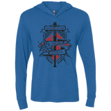 T-Shirts Vintage Royal / X-Small Negan & Lucille Triblend Long Sleeve Hoodie Tee