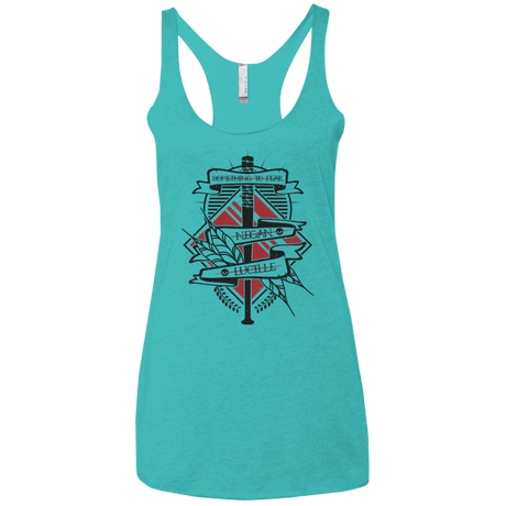 T-Shirts Tahiti Blue / X-Small Negan & Lucille Women's Triblend Racerback Tank