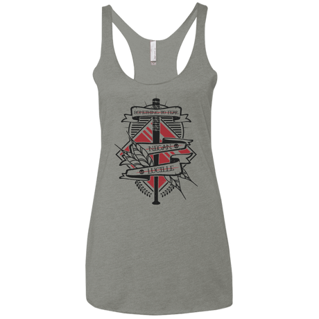 T-Shirts Venetian Grey / X-Small Negan & Lucille Women's Triblend Racerback Tank