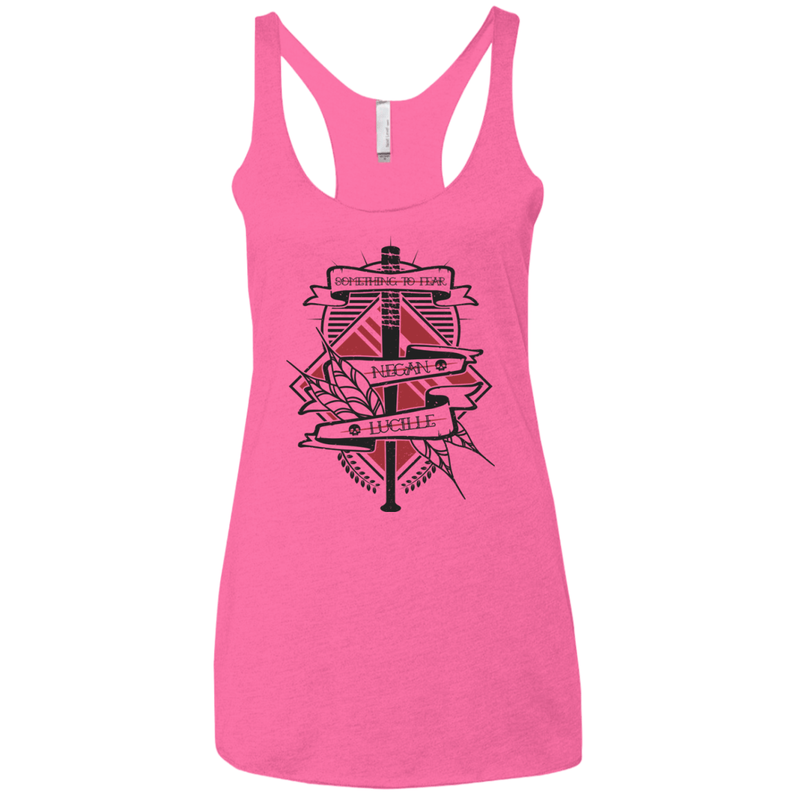 T-Shirts Vintage Pink / X-Small Negan & Lucille Women's Triblend Racerback Tank