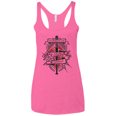T-Shirts Vintage Pink / X-Small Negan & Lucille Women's Triblend Racerback Tank