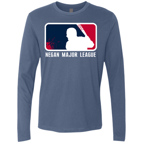 T-Shirts Indigo / Small Negan Mayor League Men's Premium Long Sleeve