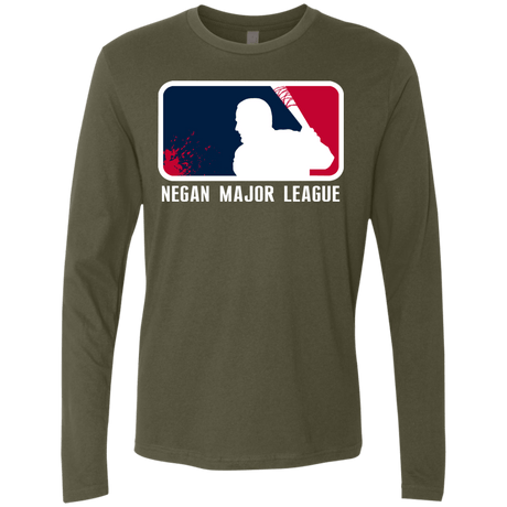 T-Shirts Military Green / Small Negan Mayor League Men's Premium Long Sleeve