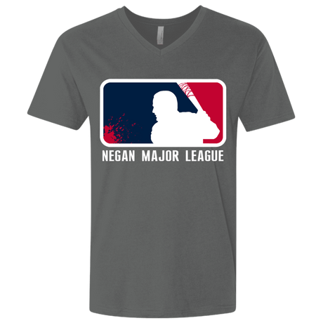 T-Shirts Heavy Metal / X-Small Negan Mayor League Men's Premium V-Neck