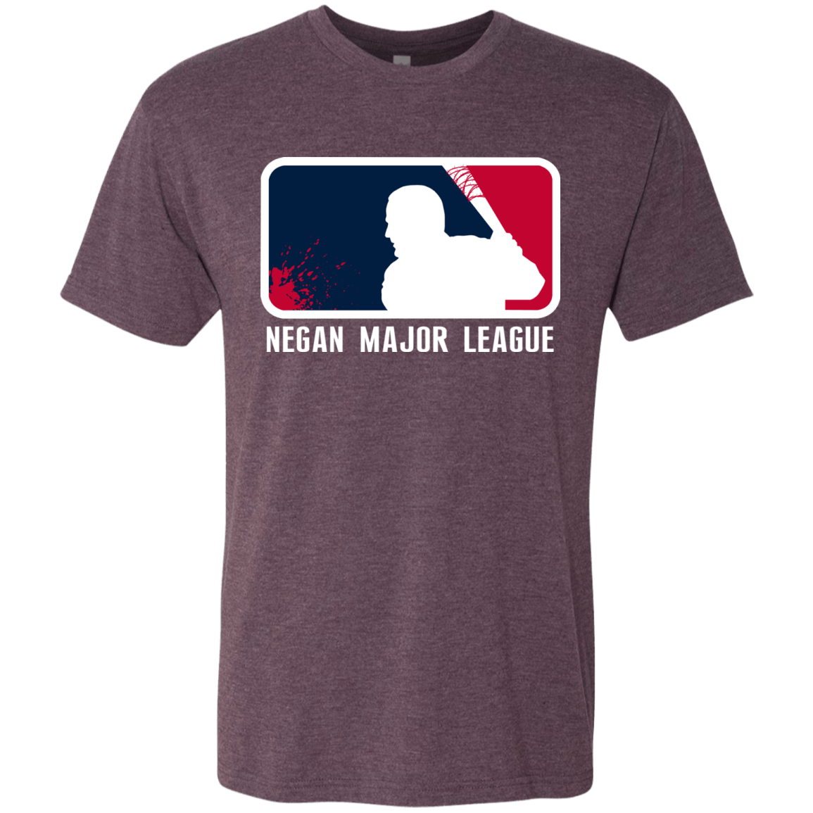 T-Shirts Vintage Purple / Small Negan Mayor League Men's Triblend T-Shirt