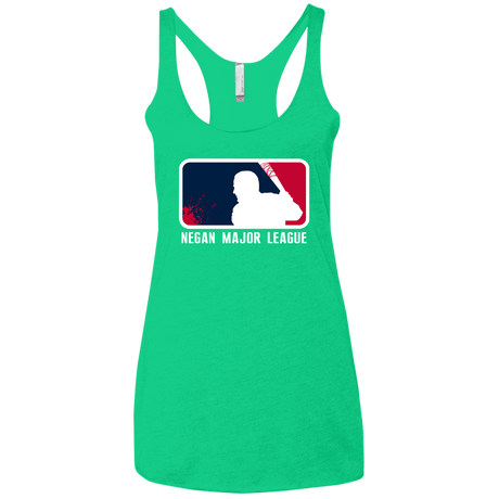 T-Shirts Envy / X-Small Negan Mayor League Women's Triblend Racerback Tank