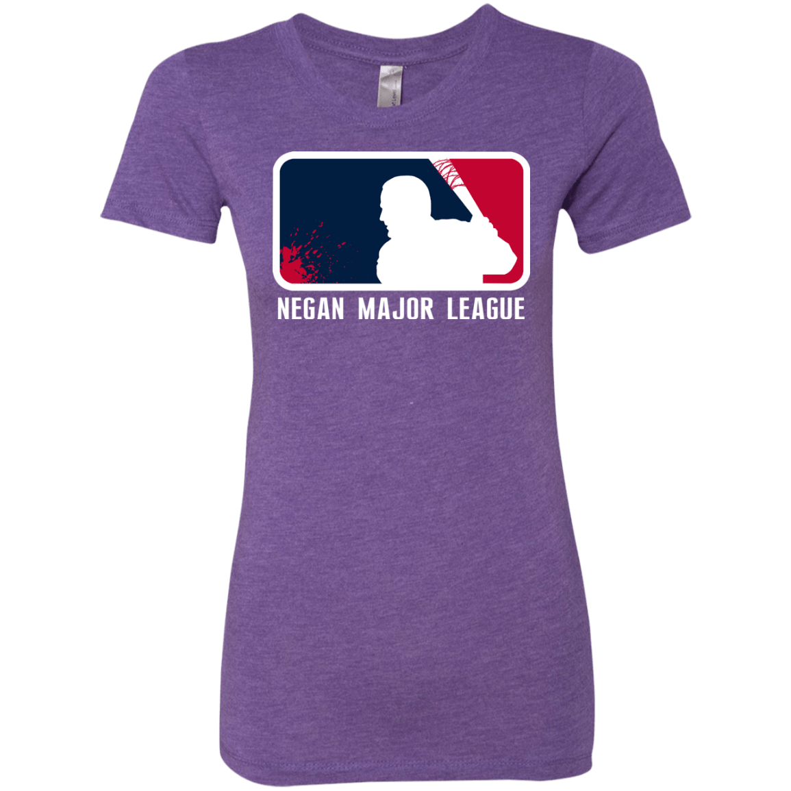 T-Shirts Purple Rush / Small Negan Mayor League Women's Triblend T-Shirt