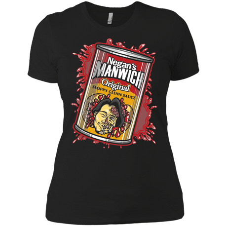 T-Shirts Black / X-Small Negans Manwich Women's Premium T-Shirt