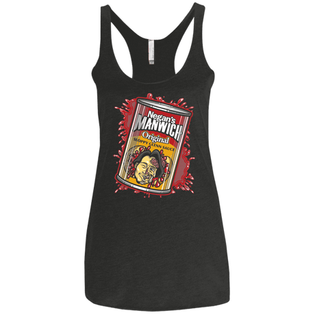 T-Shirts Vintage Black / X-Small Negans Manwich Women's Triblend Racerback Tank