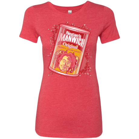 T-Shirts Vintage Red / Small Negans Manwich Women's Triblend T-Shirt