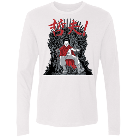 T-Shirts White / S Neo King Men's Premium Long Sleeve