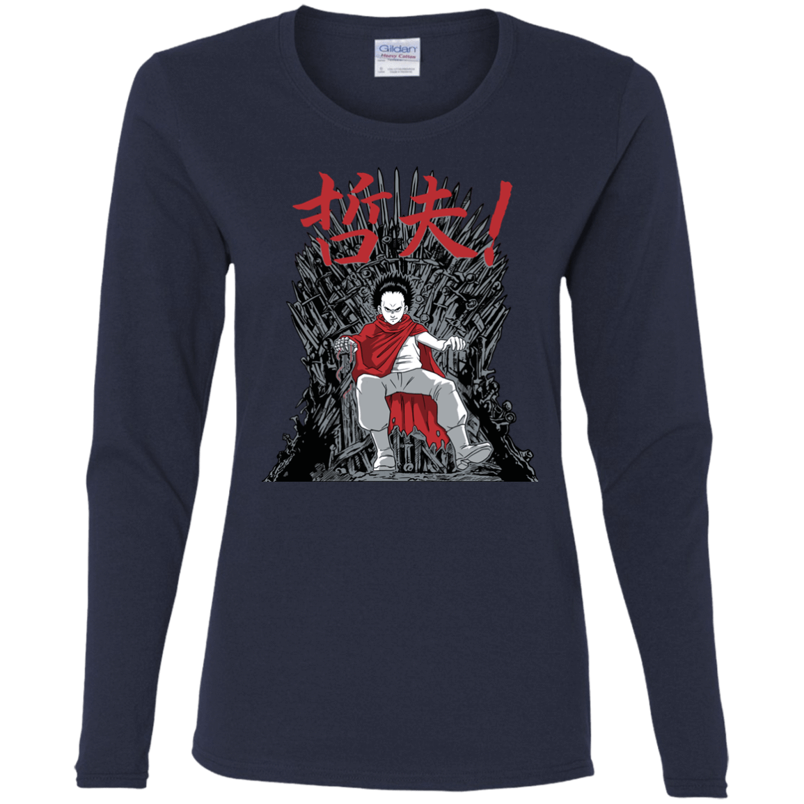 T-Shirts Navy / S Neo King Women's Long Sleeve T-Shirt
