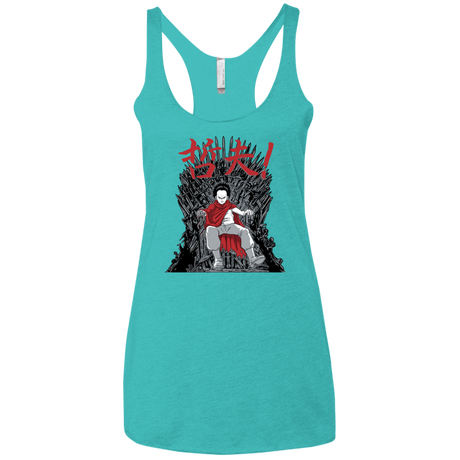 T-Shirts Tahiti Blue / X-Small Neo King Women's Triblend Racerback Tank