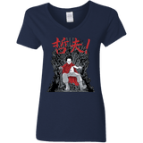 T-Shirts Navy / S Neo King Women's V-Neck T-Shirt