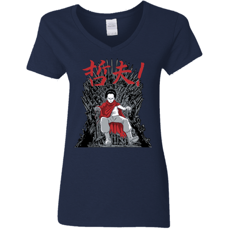 T-Shirts Navy / S Neo King Women's V-Neck T-Shirt