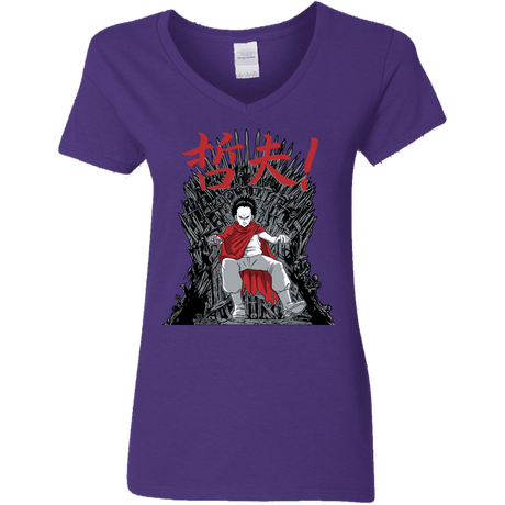 T-Shirts Purple / S Neo King Women's V-Neck T-Shirt