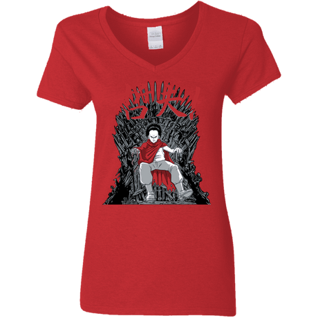 T-Shirts Red / S Neo King Women's V-Neck T-Shirt