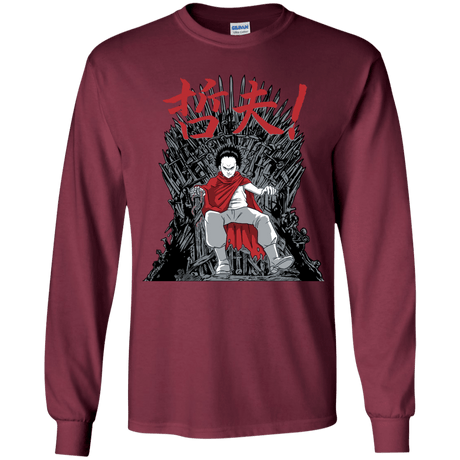 T-Shirts Maroon / YS Neo King Youth Long Sleeve T-Shirt