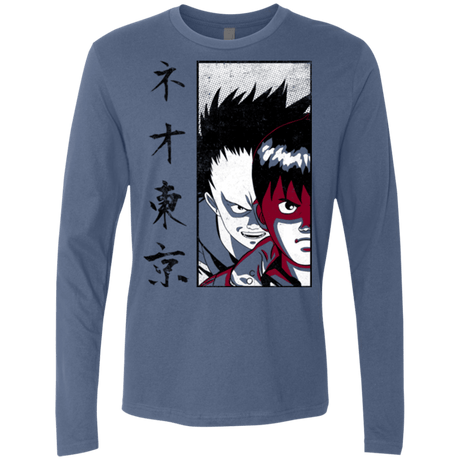 T-Shirts Indigo / Small Neo Tokyo Men's Premium Long Sleeve
