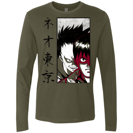 T-Shirts Military Green / Small Neo Tokyo Men's Premium Long Sleeve
