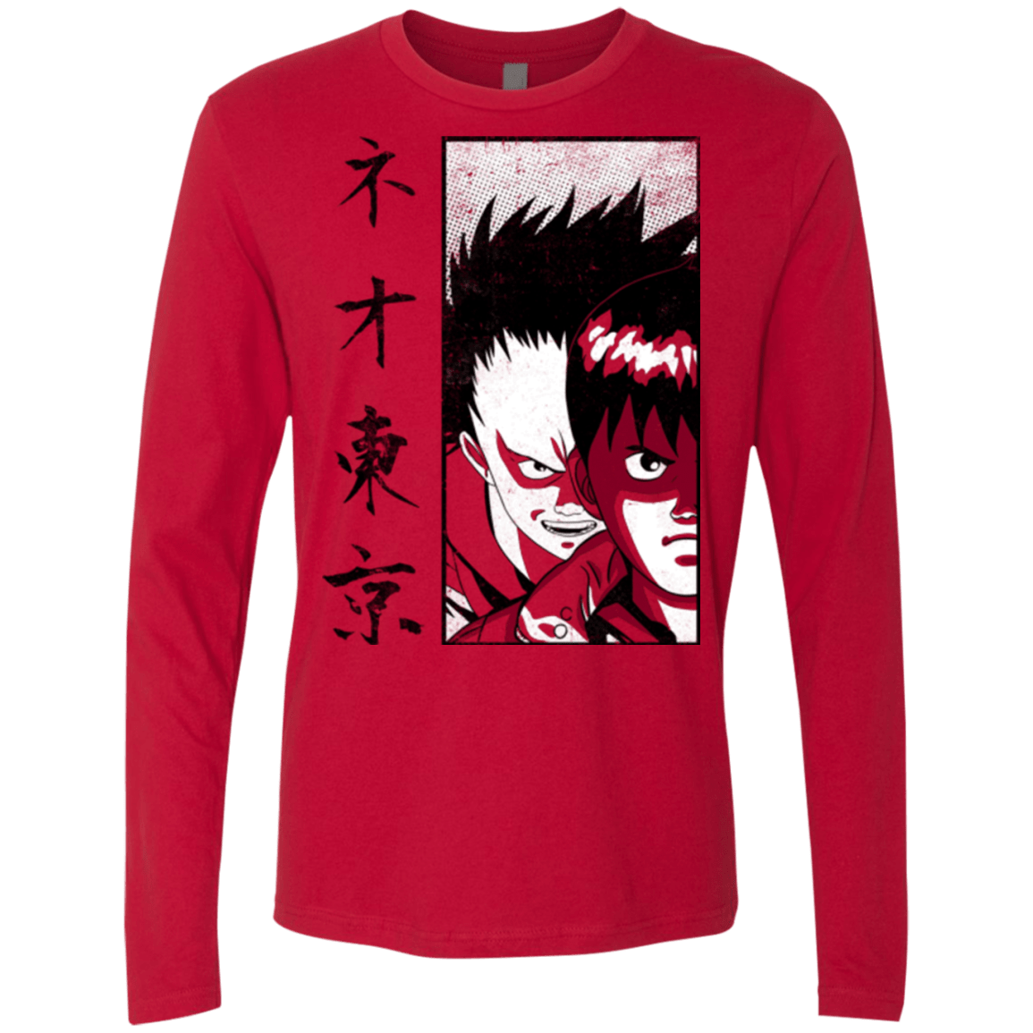 T-Shirts Red / Small Neo Tokyo Men's Premium Long Sleeve
