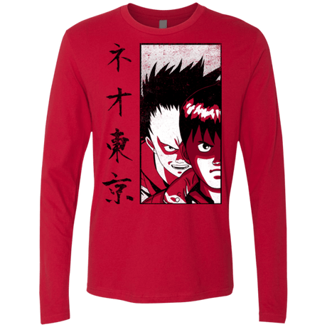 T-Shirts Red / Small Neo Tokyo Men's Premium Long Sleeve