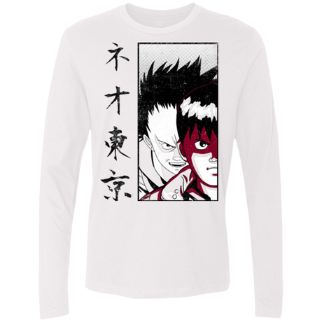 T-Shirts White / Small Neo Tokyo Men's Premium Long Sleeve