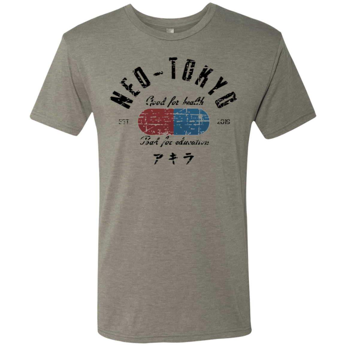 T-Shirts Venetian Grey / Small Neo Tokyo Men's Triblend T-Shirt