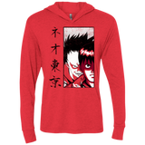T-Shirts Vintage Red / X-Small Neo Tokyo Triblend Long Sleeve Hoodie Tee