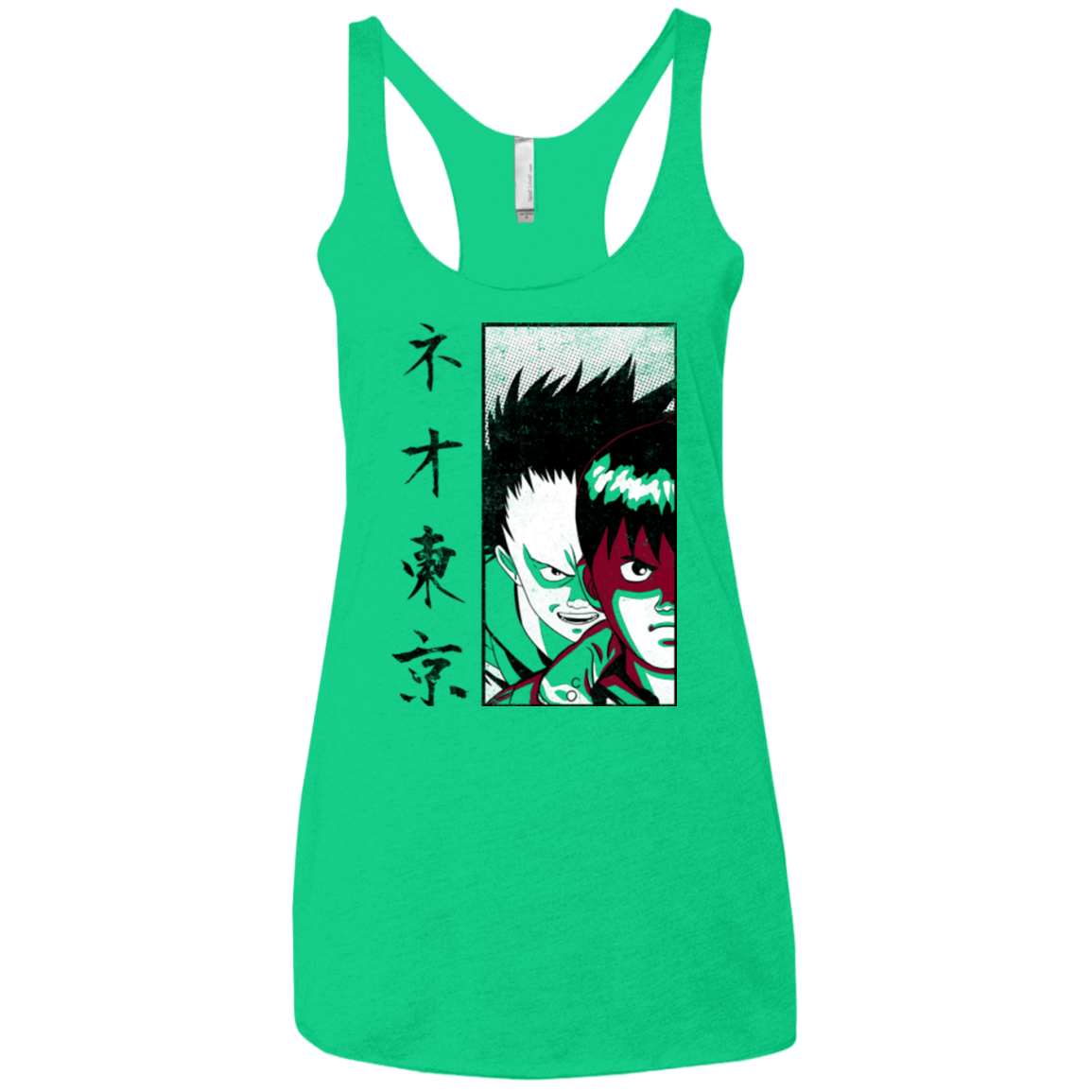 T-Shirts Envy / X-Small Neo Tokyo Women's Triblend Racerback Tank
