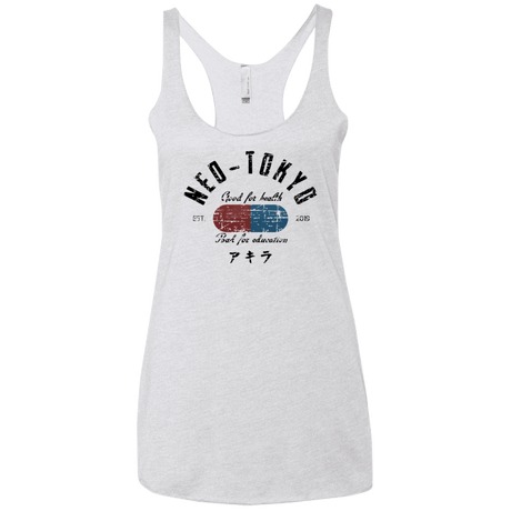 T-Shirts Heather White / X-Small Neo Tokyo Women's Triblend Racerback Tank