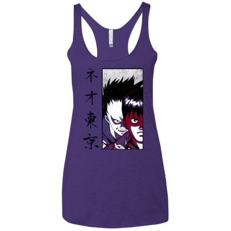 T-Shirts Purple / X-Small Neo Tokyo Women's Triblend Racerback Tank