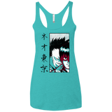 T-Shirts Tahiti Blue / X-Small Neo Tokyo Women's Triblend Racerback Tank