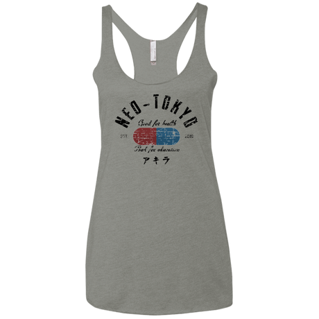 T-Shirts Venetian Grey / X-Small Neo Tokyo Women's Triblend Racerback Tank