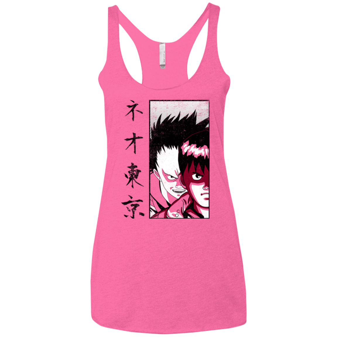 T-Shirts Vintage Pink / X-Small Neo Tokyo Women's Triblend Racerback Tank