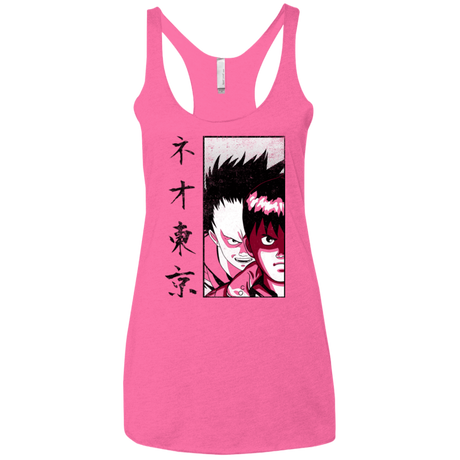 T-Shirts Vintage Pink / X-Small Neo Tokyo Women's Triblend Racerback Tank