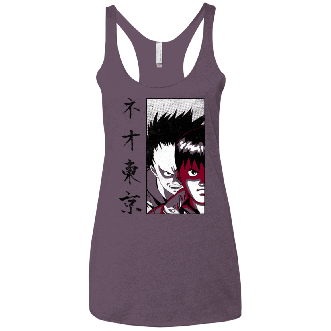 T-Shirts Vintage Purple / X-Small Neo Tokyo Women's Triblend Racerback Tank