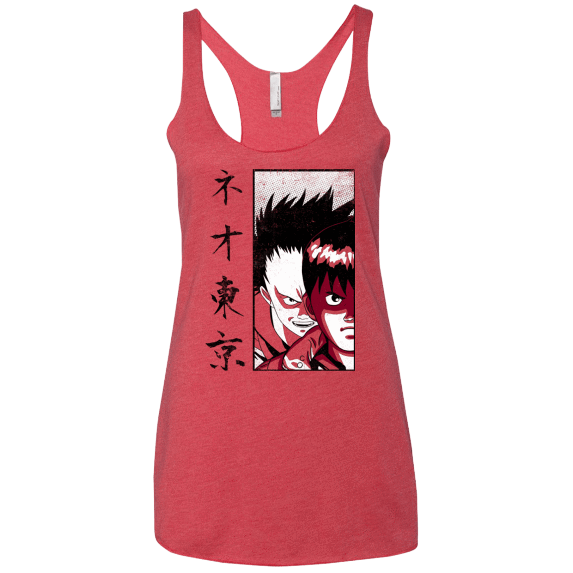 T-Shirts Vintage Red / X-Small Neo Tokyo Women's Triblend Racerback Tank