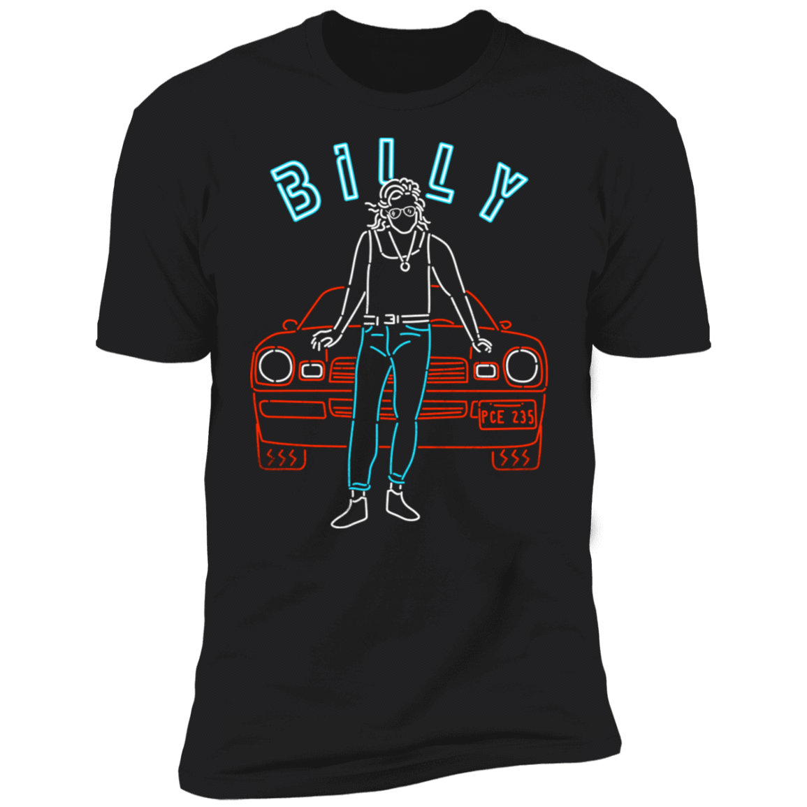 T-Shirts Black / X-Small Neon Billy Men's Premium T-Shirt