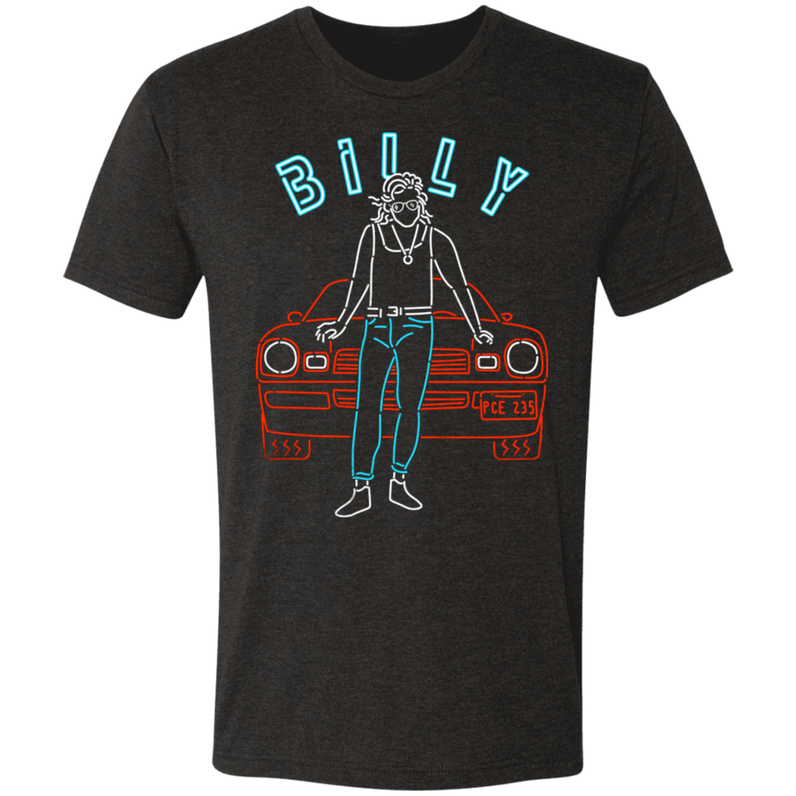 T-Shirts Vintage Black / S Neon Billy Men's Triblend T-Shirt