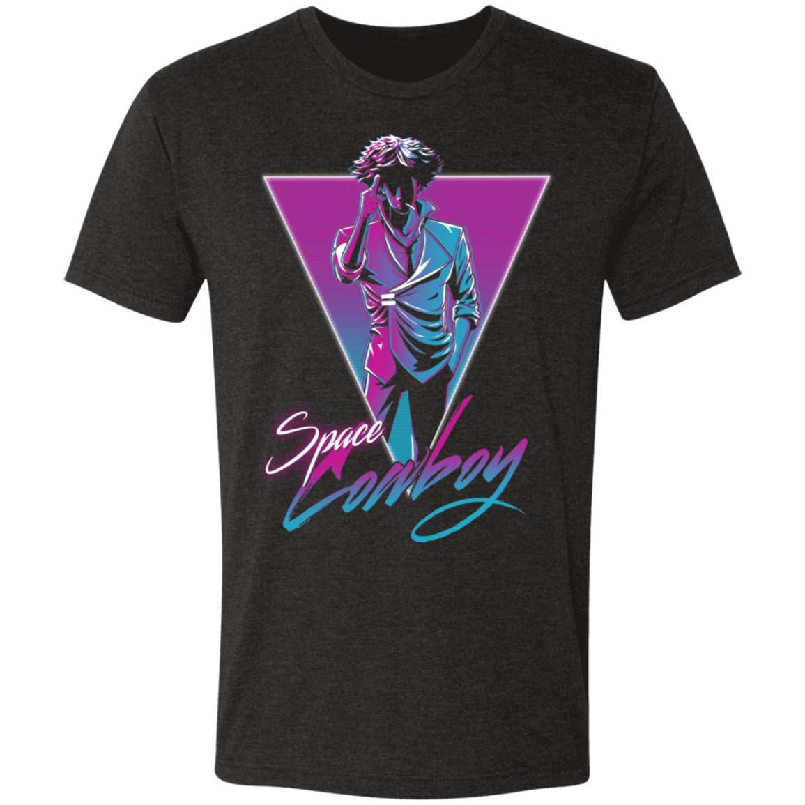 T-Shirts Vintage Black / S Neon Cowboy Men's Triblend T-Shirt