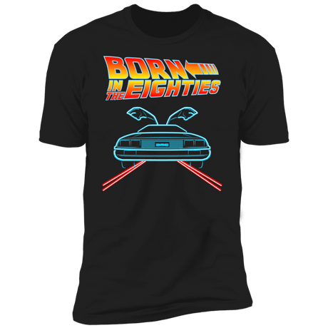 T-Shirts Black / X-Small Neon Delorean Men's Premium T-Shirt